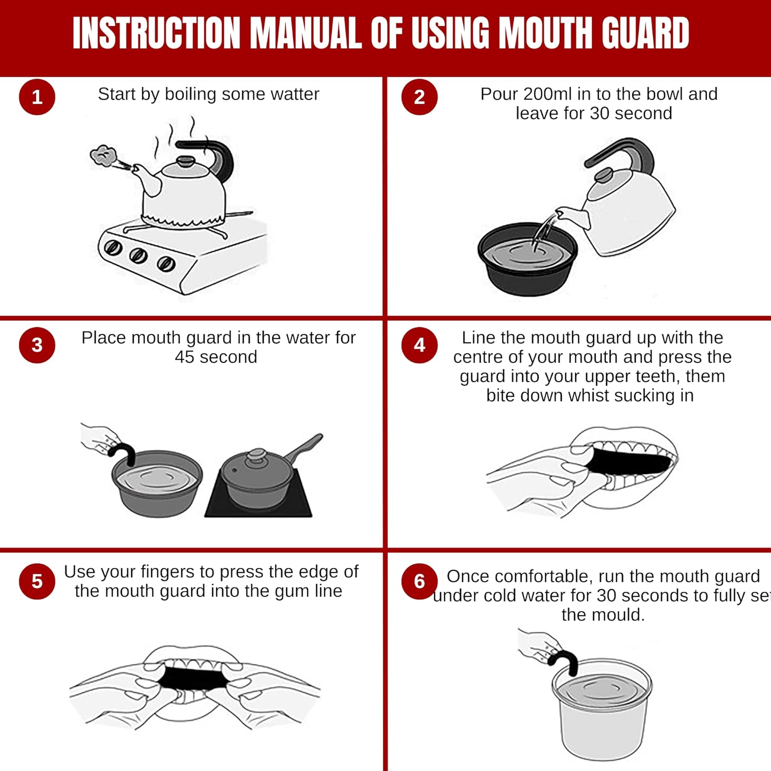 instrucciones de uso protector bucal