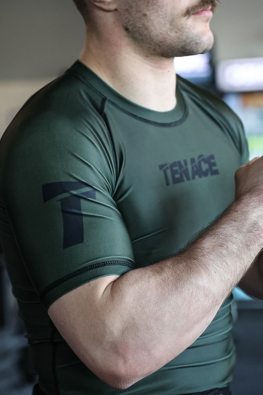 Tenace Rashguard Basic - MMA, BJJ, Grappling - Vert