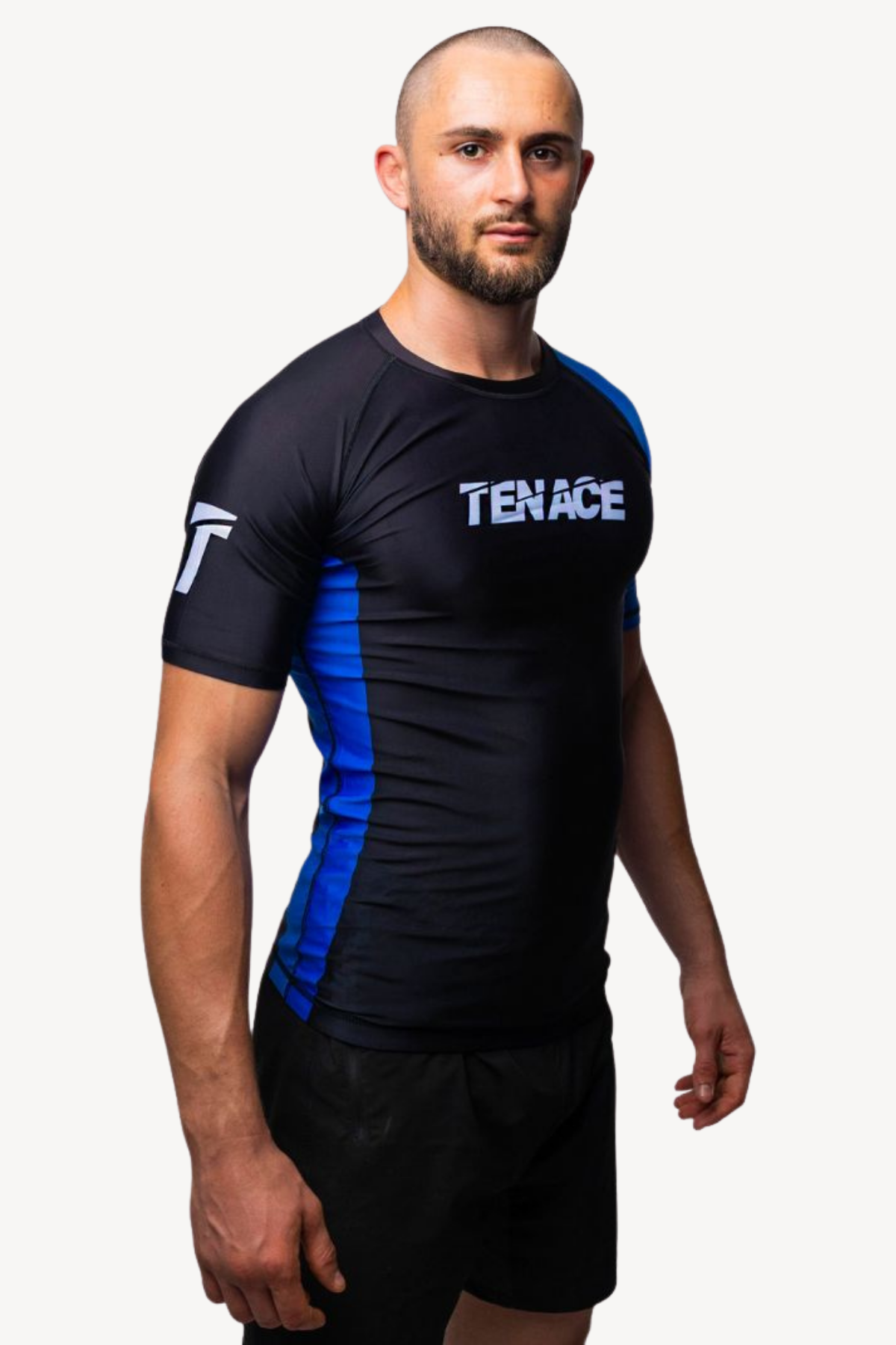 Tenace Rashguard Competición NO-GI - AZUL Manga corta