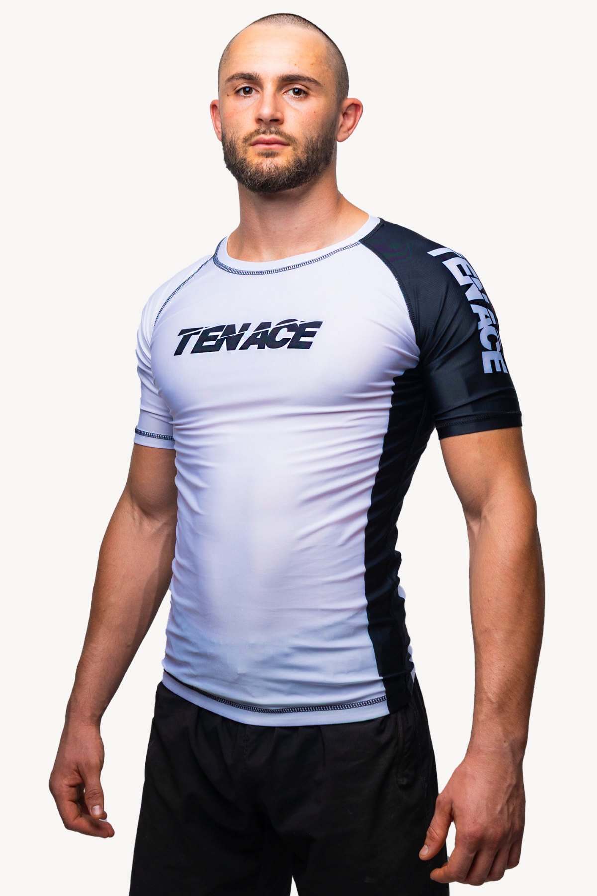 Tenace Rashguard Competición NO-GI - BLANCO Manga Corta