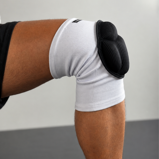 Tenace Rodillera Acolchadas Blancas MMA, Lucha, Wrestling