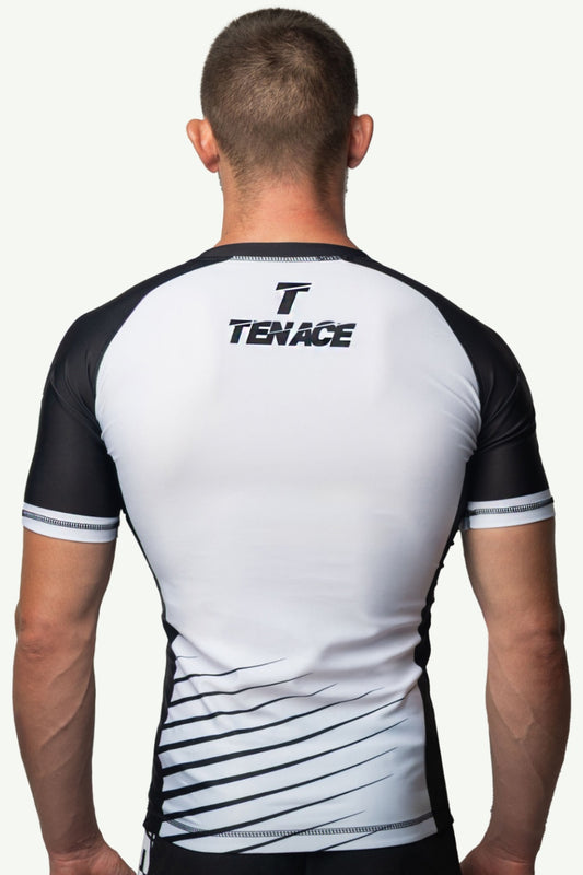 Tenace Camiseta Compresión Rayas - BLANCO