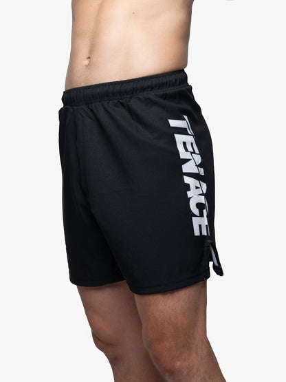 Tenace Pantalón corto sin Velcro MMA, BJJ, Grappling - Negro
