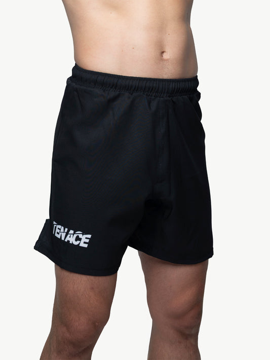 Tenace Pantalón corto sin Velcro MMA, BJJ, Grappling - Negro