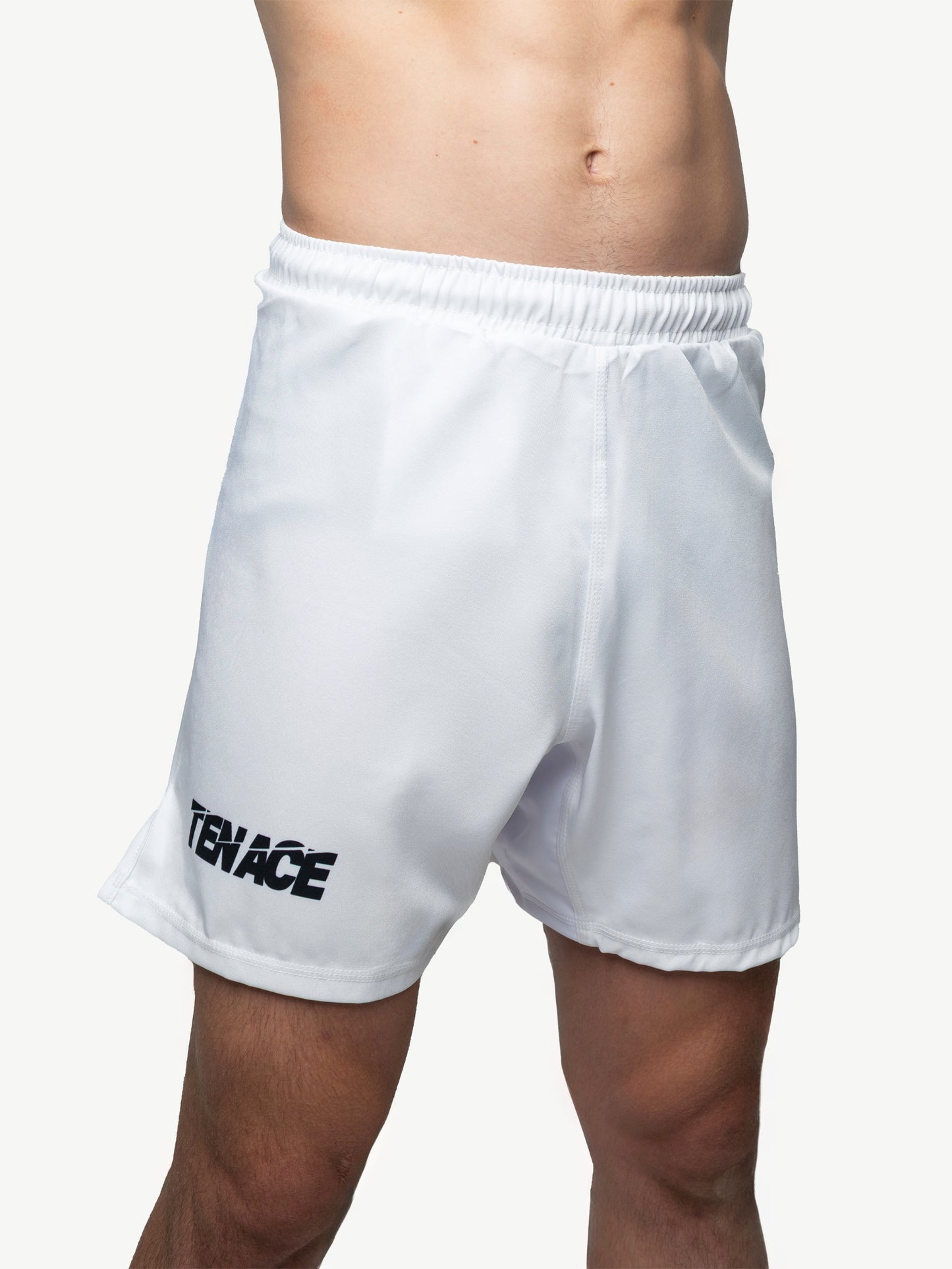 Tenace Pantalón corto sin Velcro MMA, BJJ, Grappling - Blanco