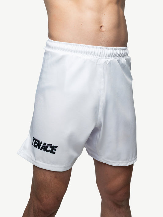 Tenace Pantalón corto sin Velcro MMA, BJJ, Grappling - Blanco