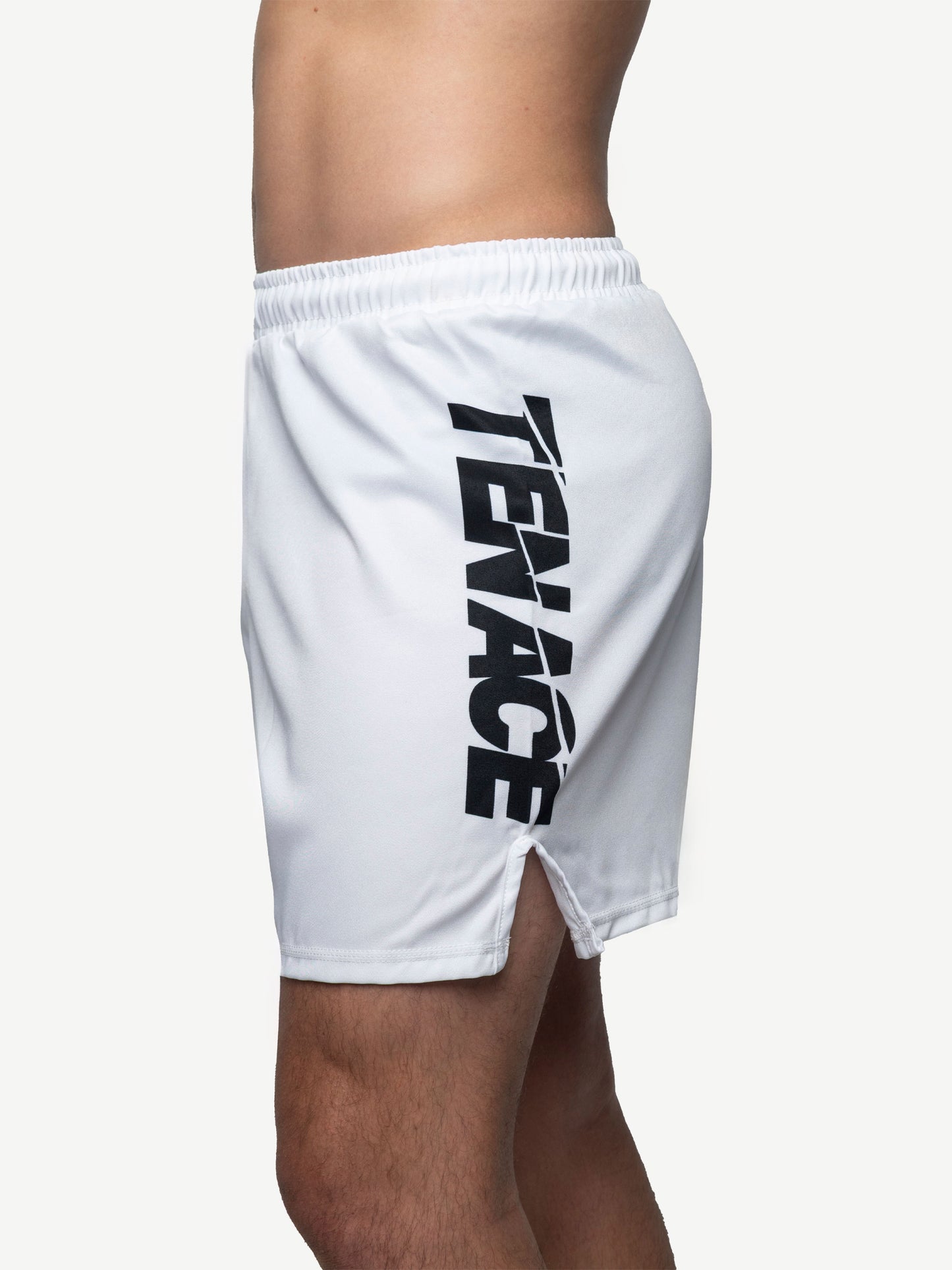 Tenace Pantalón corto sin Velcro MMA, BJJ, Grappling - Blanco