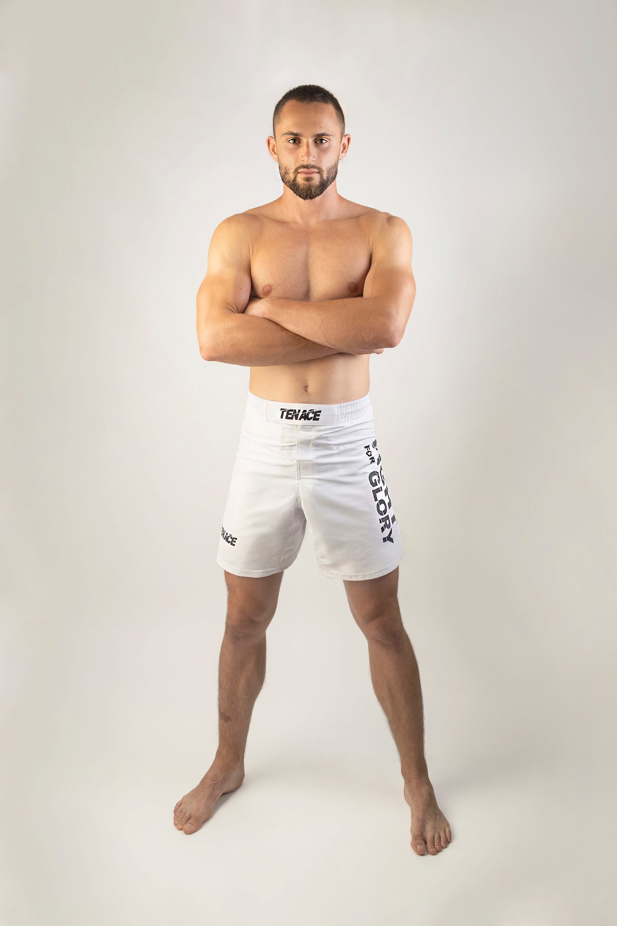 Tenace Pantaloncini da MMA, BJJ e Grappling - Bianco