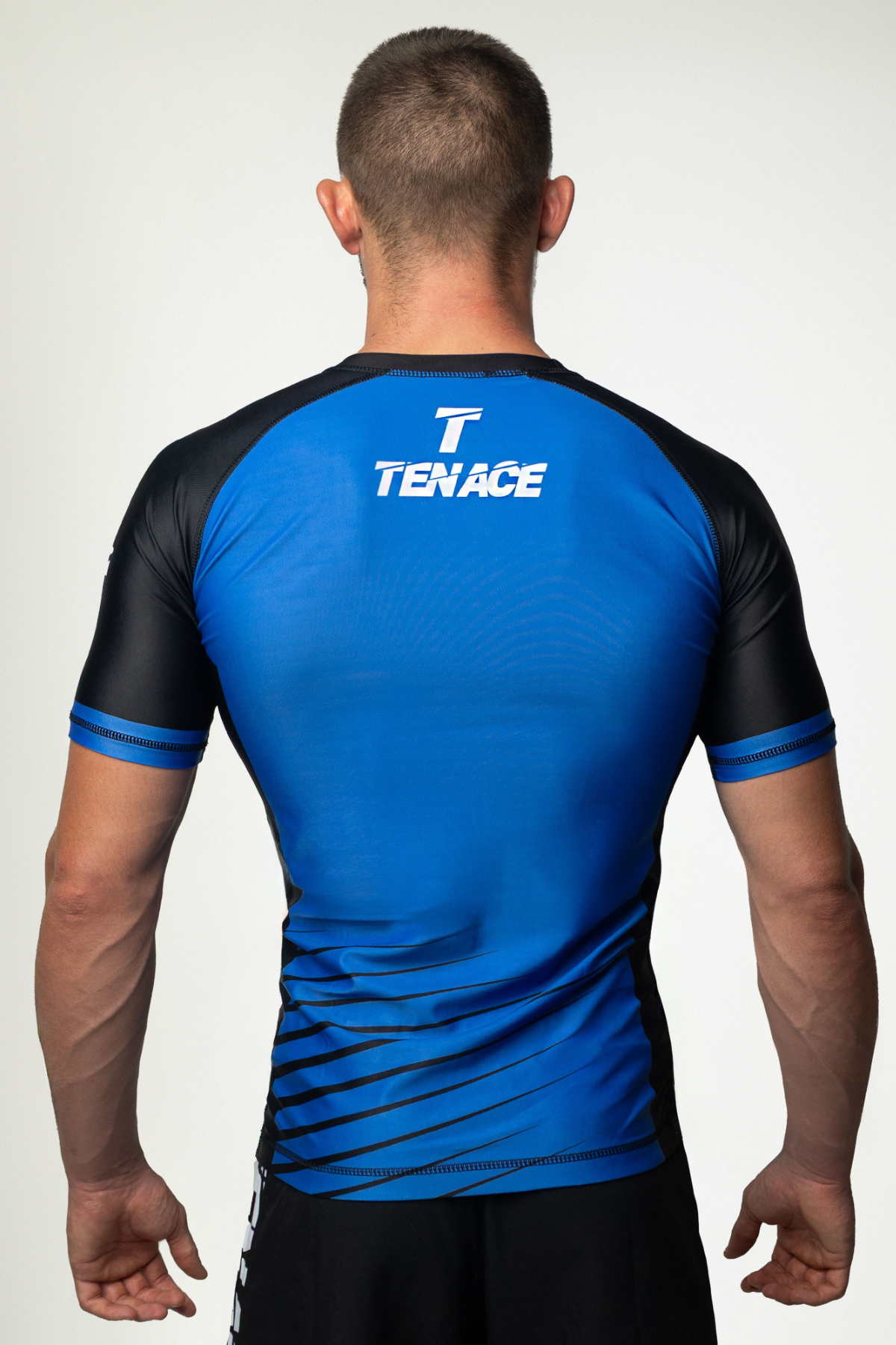 Tenace Camiseta Compresión Rayas - AZUL