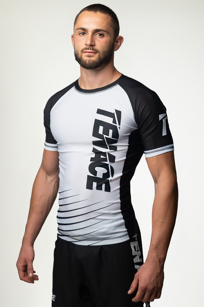 Tenace Camiseta Compresión Rayas - BLANCO