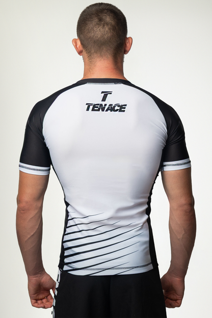 Tenace Camiseta Compresión Rayas - BLANCO