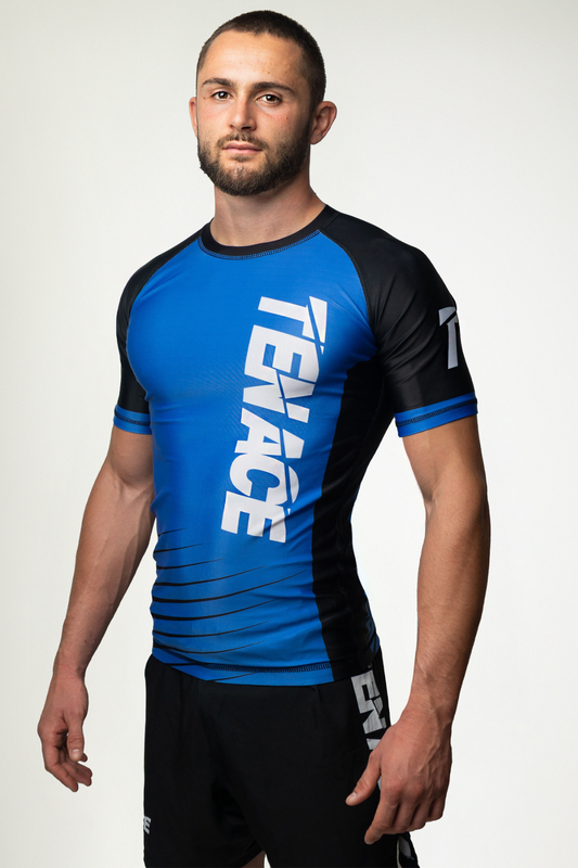 Tenace Camiseta Compresión Rayas - AZUL