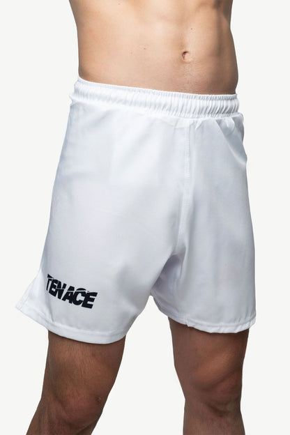 Tenace Pantalón corto sin Velcro MMA, BJJ, Grappling - Blanco