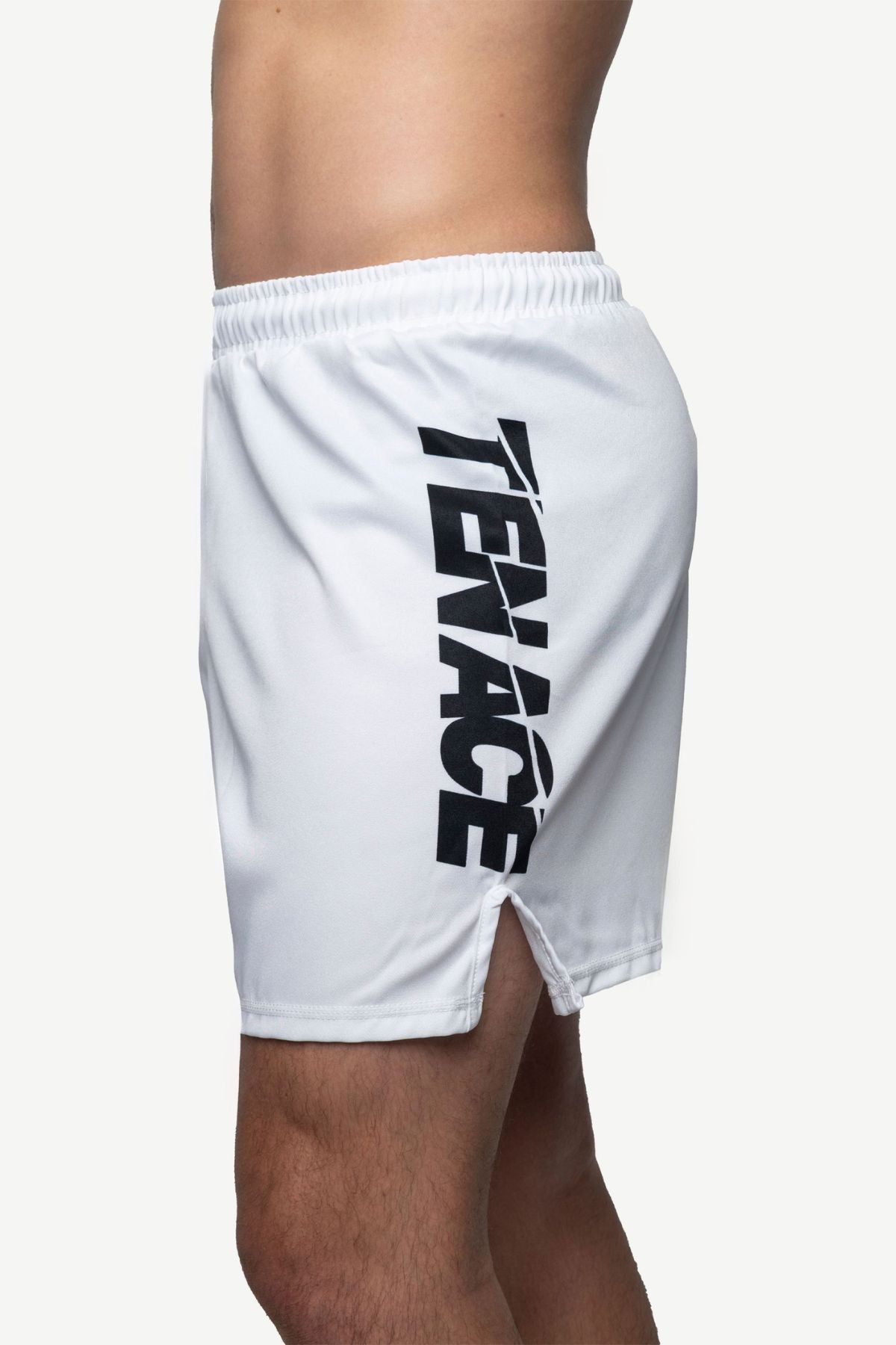 Tenace Pantalón corto sin Velcro MMA, BJJ, Grappling - Blanco