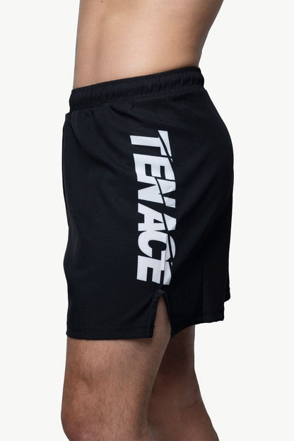 Tenace Pantalón corto sin Velcro MMA, BJJ, Grappling - Negro
