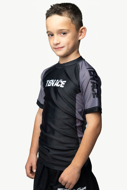 Tenace Camiseta Compresión Gris para Niños - Competición