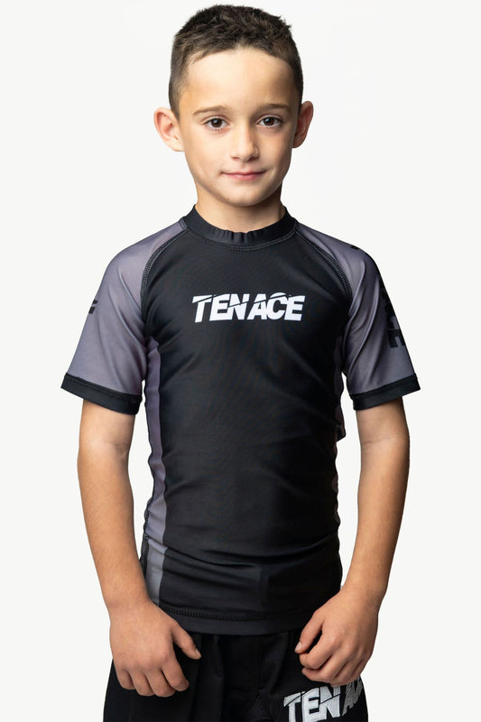 Tenace Camiseta Compresión Gris para Niños - Competición