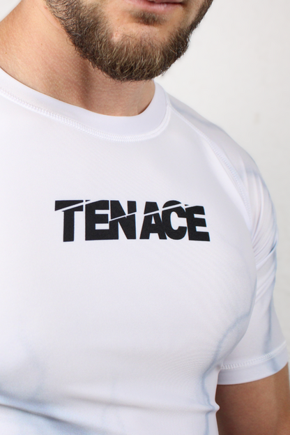 Tenace Camiseta Compresión Jiu Jitsu - Blanco