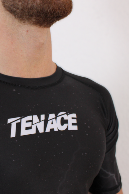 Tenace Rashguard Jiu Jitsu - MMA, JJB, Grappling - Noir