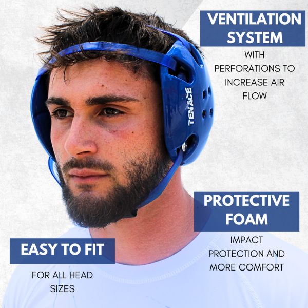 ELITE Earguards - BJJ MMA Grappling Wrestling - Blue