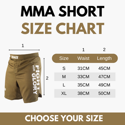 Tenace MMA, BJJ, Grappling shorts - Green