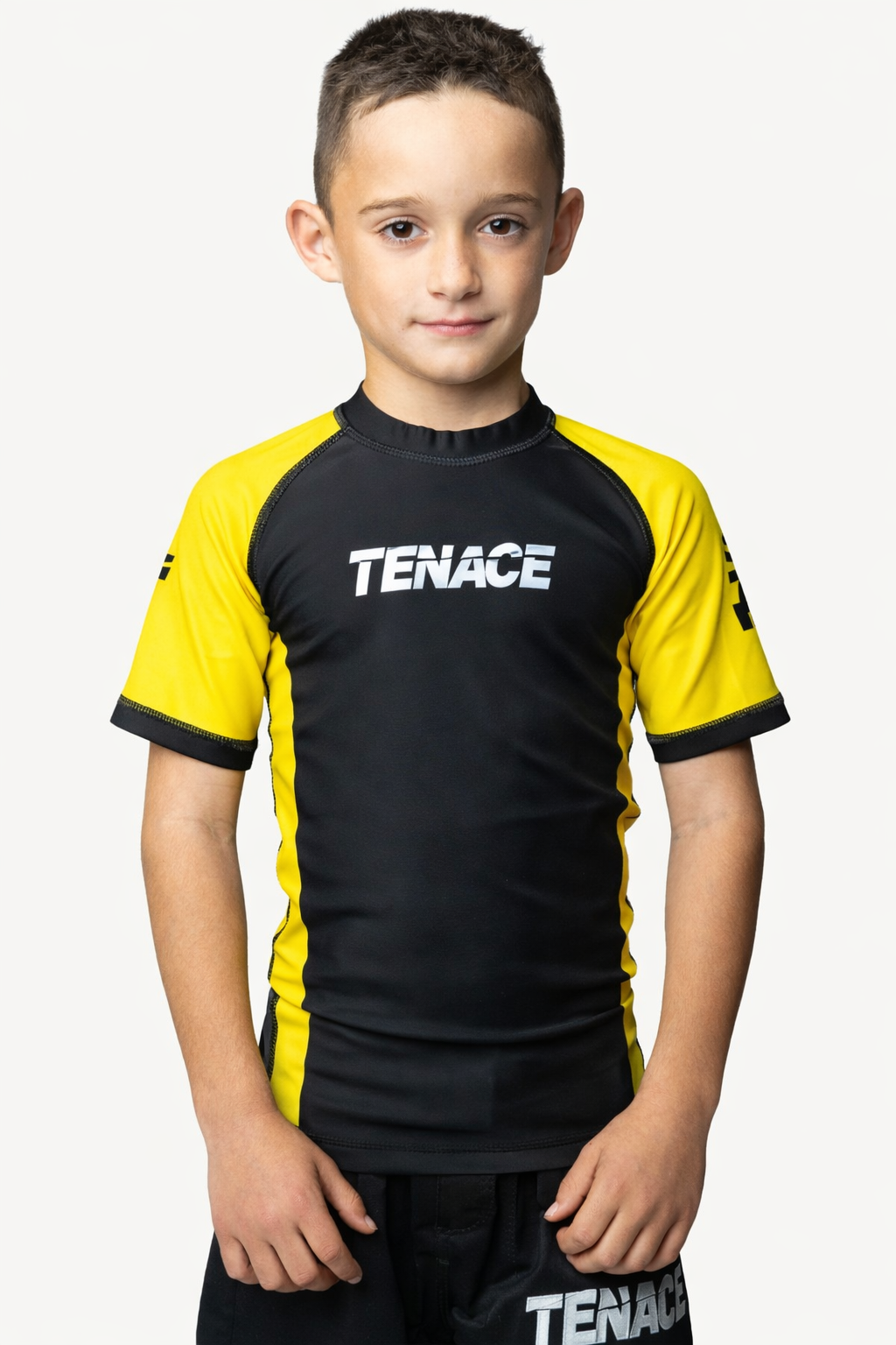 Tenace Camiseta Compresión Amarillo para Niños - Competición