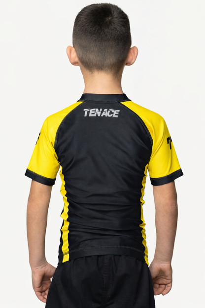 Tenace Camiseta Compresión Amarillo para Niños - Competición