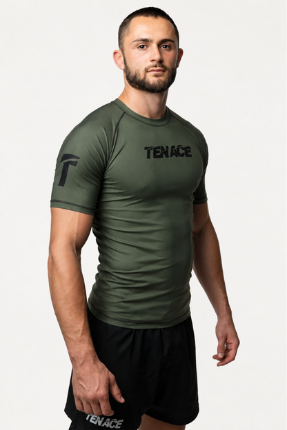 Tenace Rashguard Jiu Jitsu NO-GI Basic - Verde Manga Corta