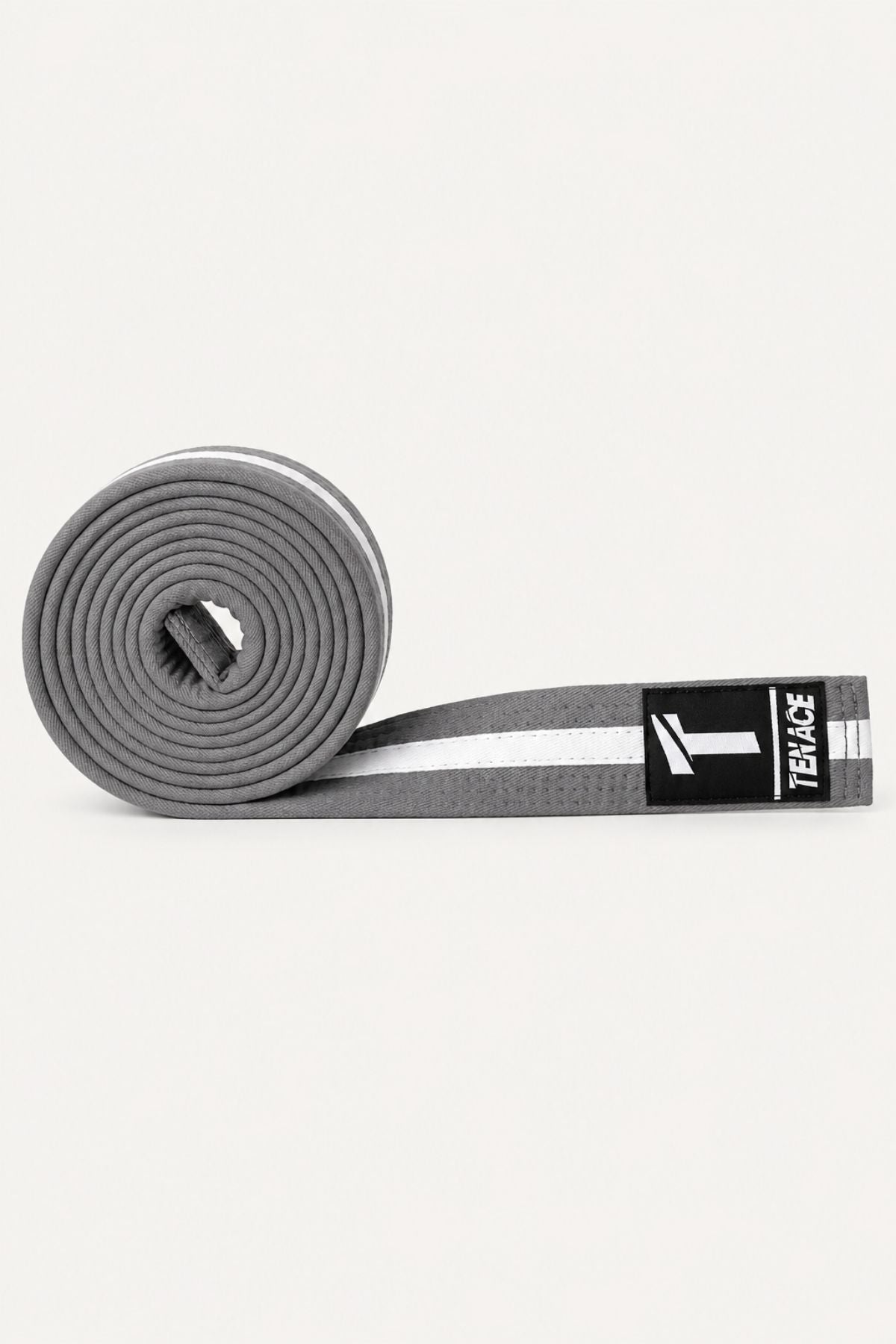 Ceinture Tenace BJJ pour enfant - Grise et Blanc