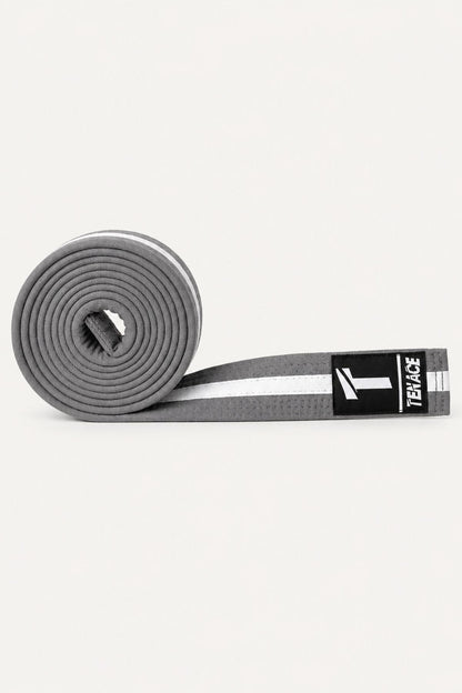 Ceinture Tenace BJJ pour enfant - Grise et Blanc