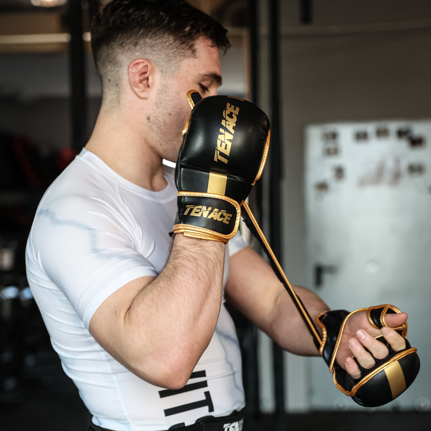 Tenace MMA Gloves - Black/Gold