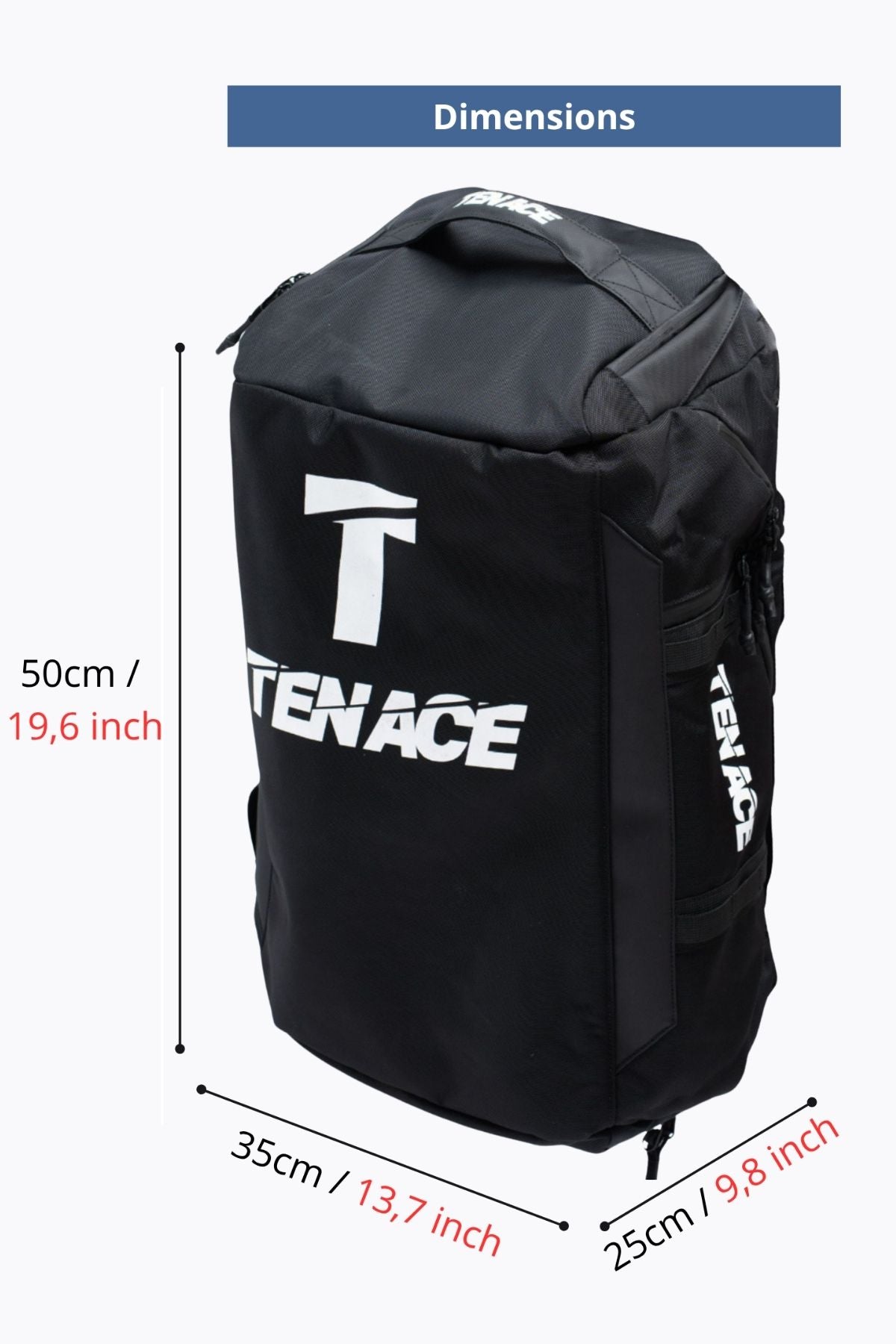 Schwarzer Rucksack Tenace BJJ Grappling MMA
