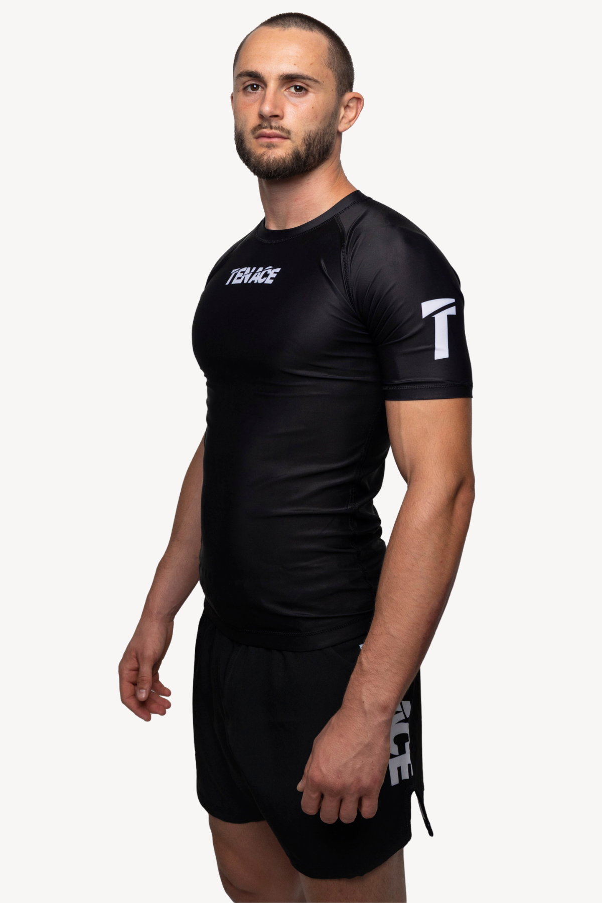 Tenace Rashguard Basic NO-GI - Negro Manga Corta