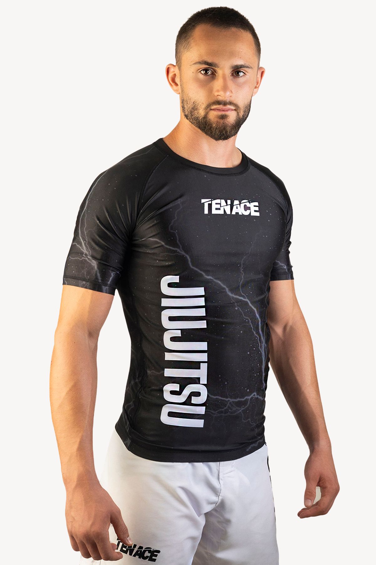 Tenace Rashguard Jiu Jitsu NO-GI - Negro Manga Corta