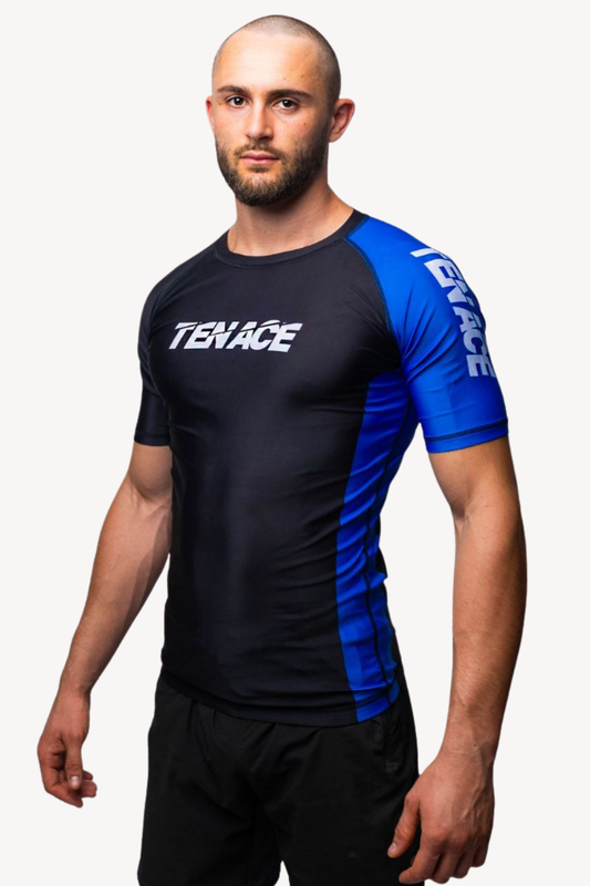 Tenace Rashguard Competición NO-GI - AZUL Manga corta