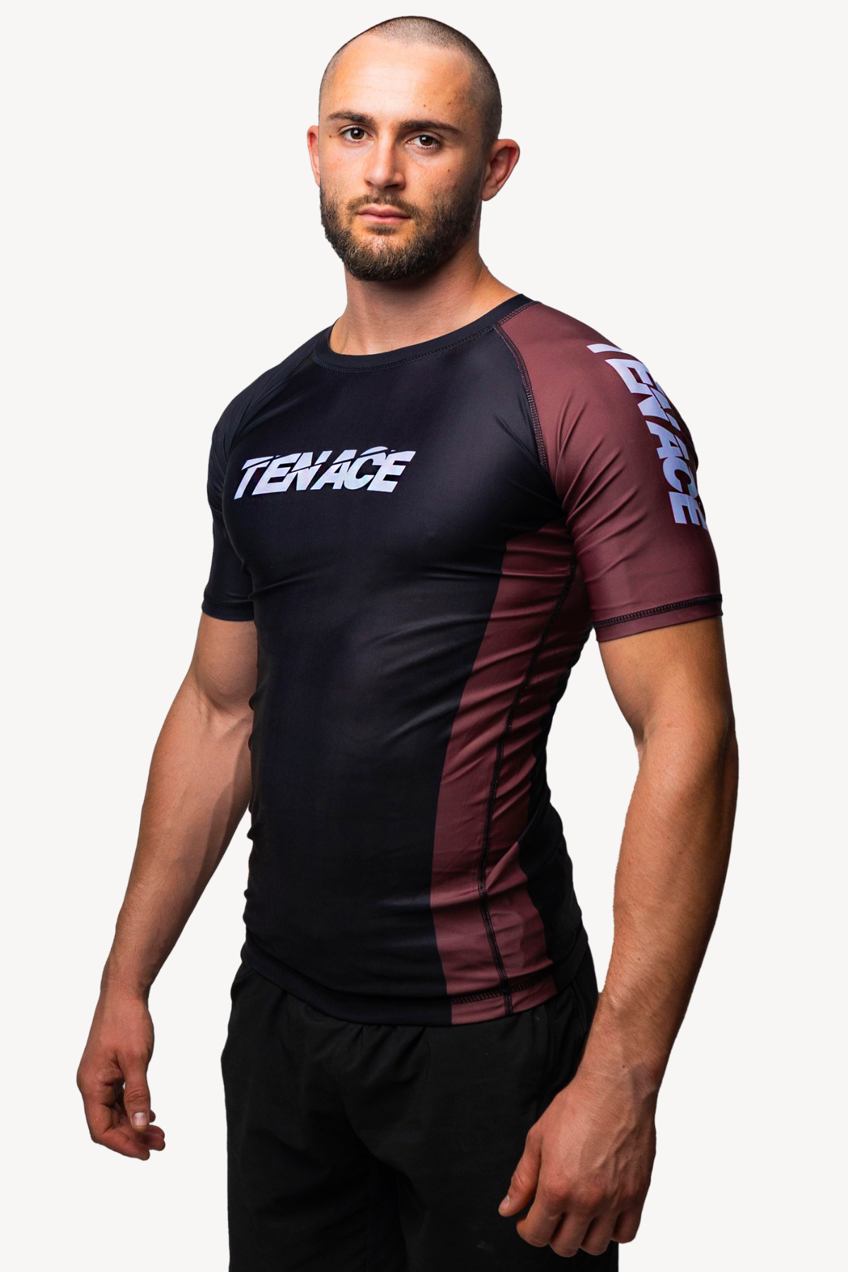Tenace Rashguard Competition NO-GI - BROWN Short sleeve