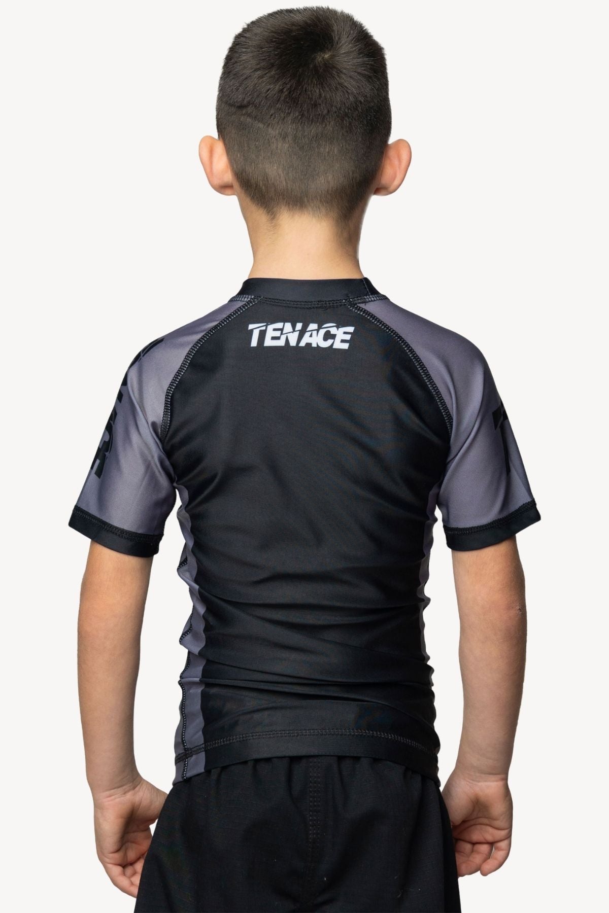 Tenace Maglietta a compressione grigia per bambini - Competizione
