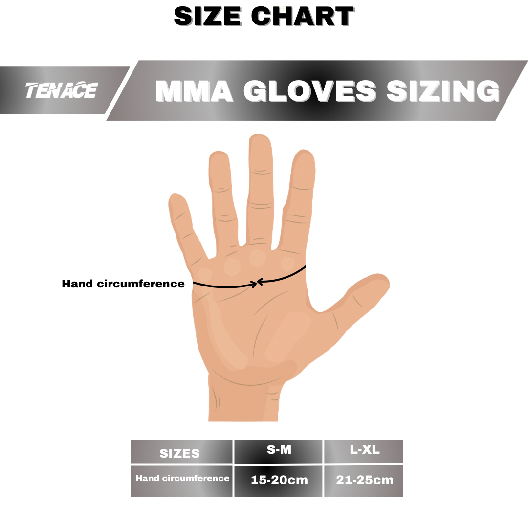 Tenace MMA Gloves - Black/Gold