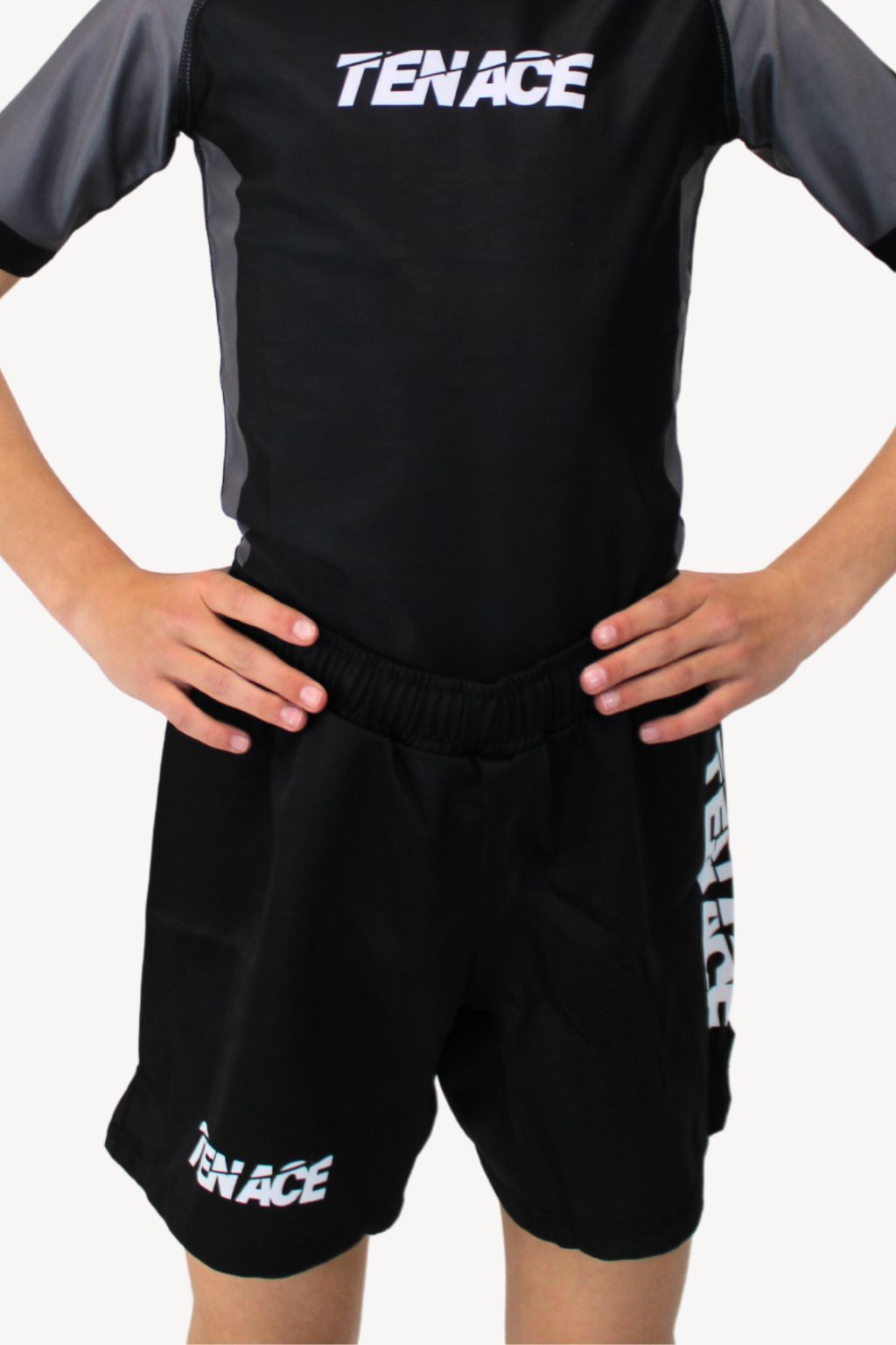 Tenace Pantalón corto Niño MMA, BJJ, Grappling - Negro