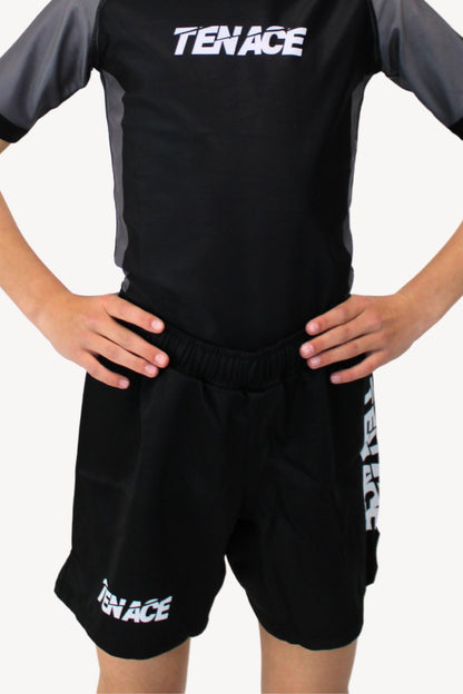 Tenace Pantalón corto Niño MMA, BJJ, Grappling - Negro