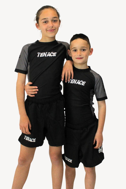Tenace Pantalón corto Niño MMA, BJJ, Grappling - Negro